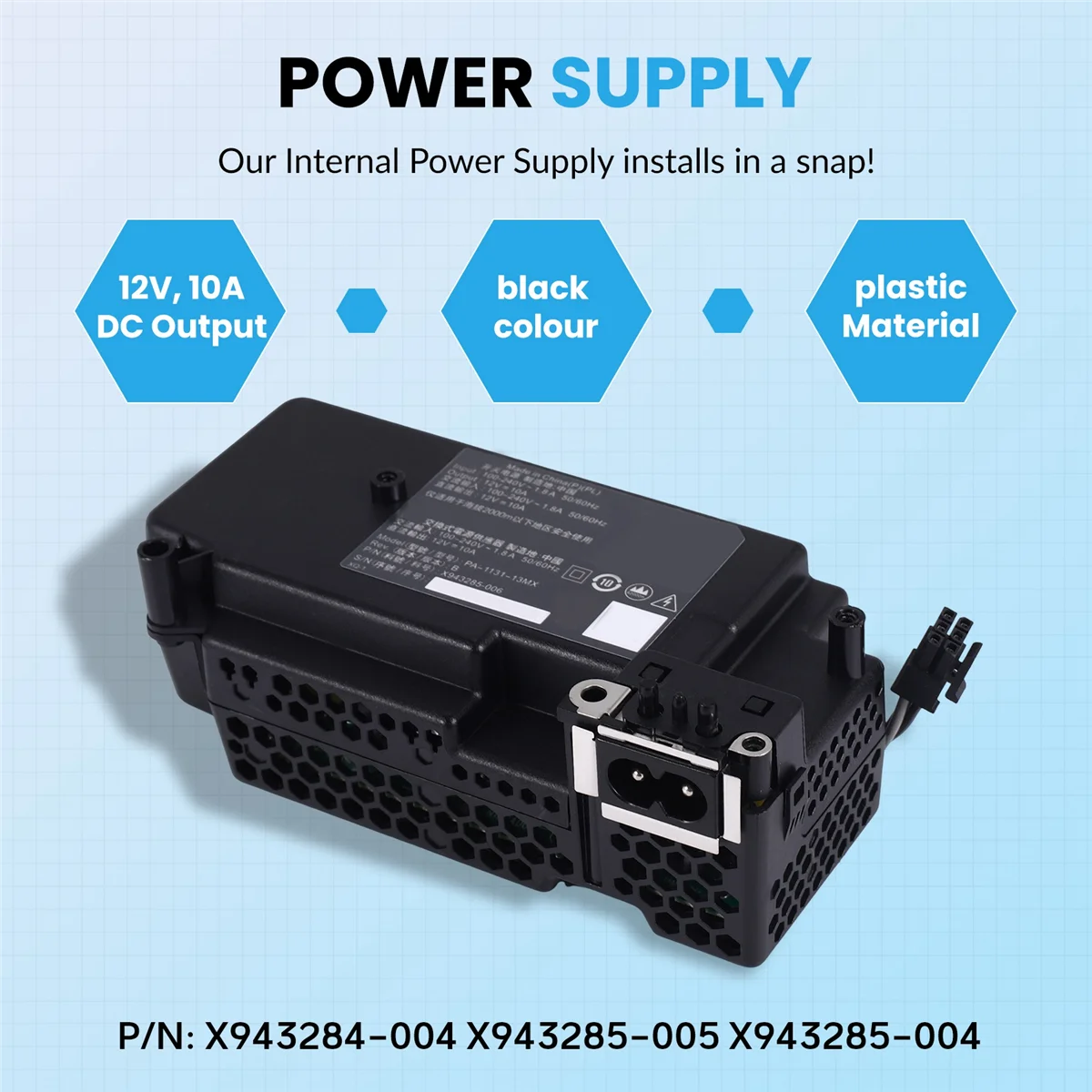 

TCE Replacement Power Supply AC Adapter for /Slim Console Repair Parts Internal Power Board N15-120P1A