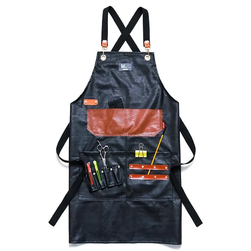 Barber Apron Hairdressing Makeup Nail Art Personalized Customization Printed Logo For Work Clothes view 5