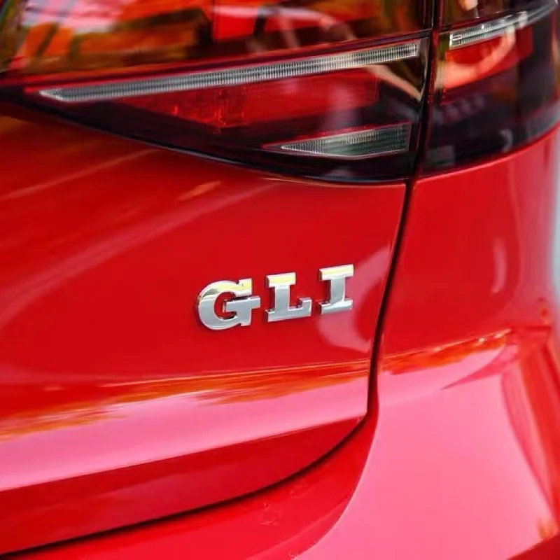 

3D Metal Car Letters GLI Logo Rear Trunk Front Grill Badge Emblem Sticker Decals For Volkswagen VW Jetta MK2 MK4 MK5 MK6 MK7 MK8