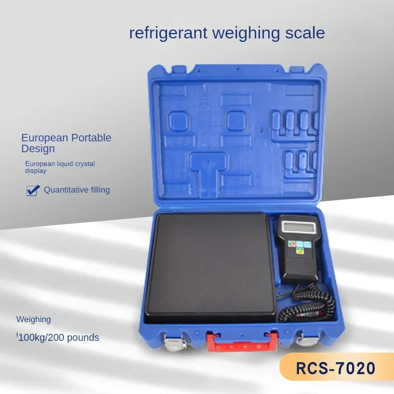 RCS-7040 Refrigerant Weighing Refrigerant Adding Fluorine Electronic Scale Tool Air Conditioning Accessories