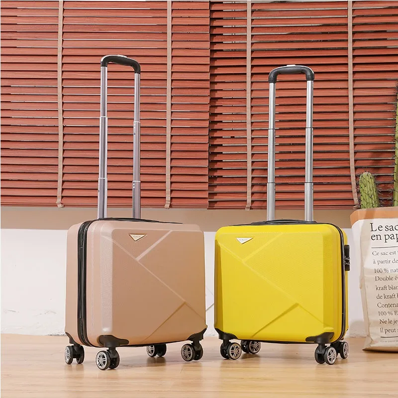 Suitcase 18-inch Small Rolling Luggage Carrier Carry on Bag Suitcases on Wheels Student Light Travel bag Password Trolley Case