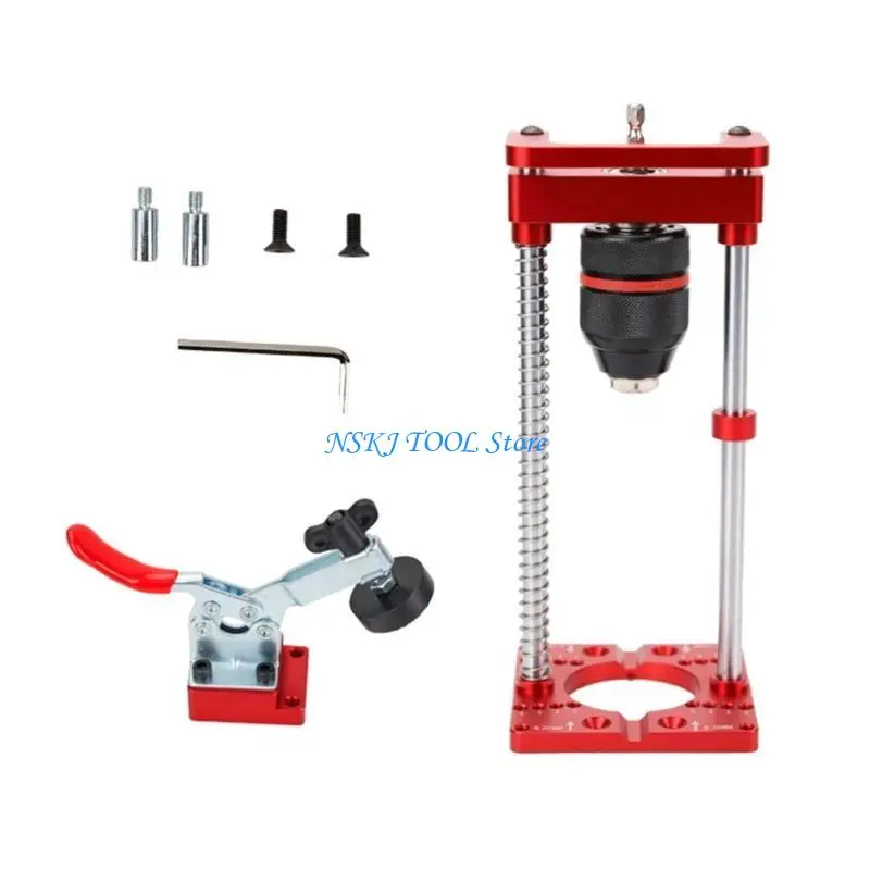 L8RC Improve Woodworking Efficiency Woodworking Drillling Guide Drilling Jig Perfectly Positioned Drill Hole Locator