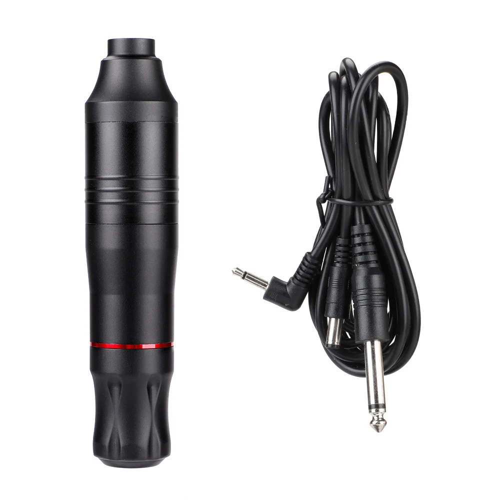 

Wireless Tattoo Machine Pen Black Tattoo Kit Professional Permanent Makeup Body Art for Beginners and Tattooist Tattoo Supplies