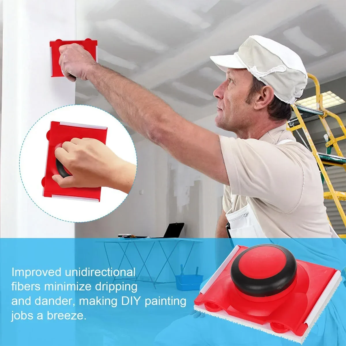 Paint Edge Trimmer Plus Corner Wall Ceilings Pad Painter Applicator Edge Painting Tool Refills Paint Edger for Wall Painting 실리콘