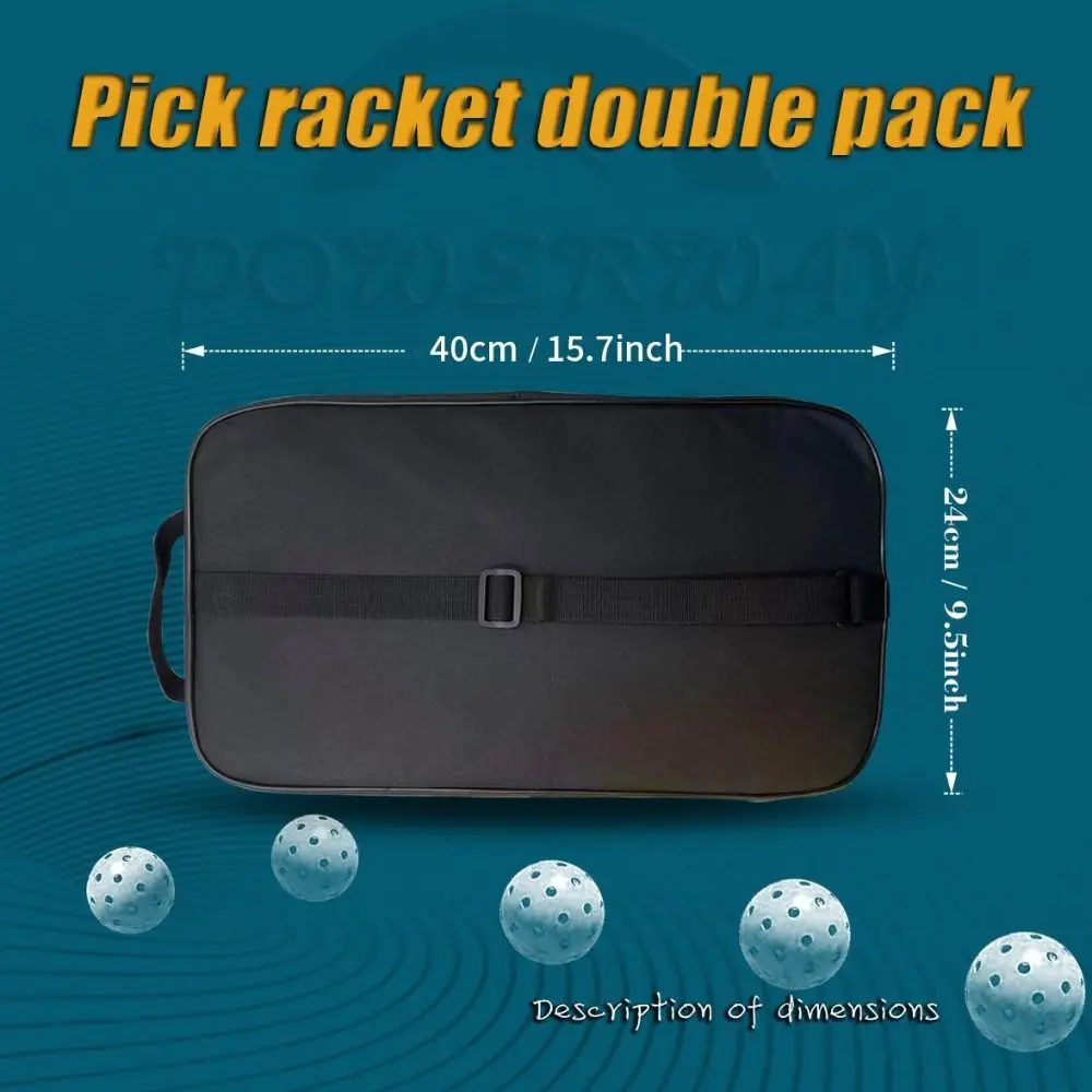 

Waterproof Pickleball Racket Bag Oxford Cloth Dust Cover Pickleball Paddle Protector Racket Holder Large Capacity