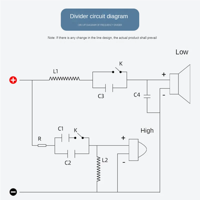 A41Z-2PCS 2-Way 250W 2500Hz-3000Hz Frequency Divider DIY Speaker Filter Circuit Home Theater Bass Hifi Stereo Audio Crossover