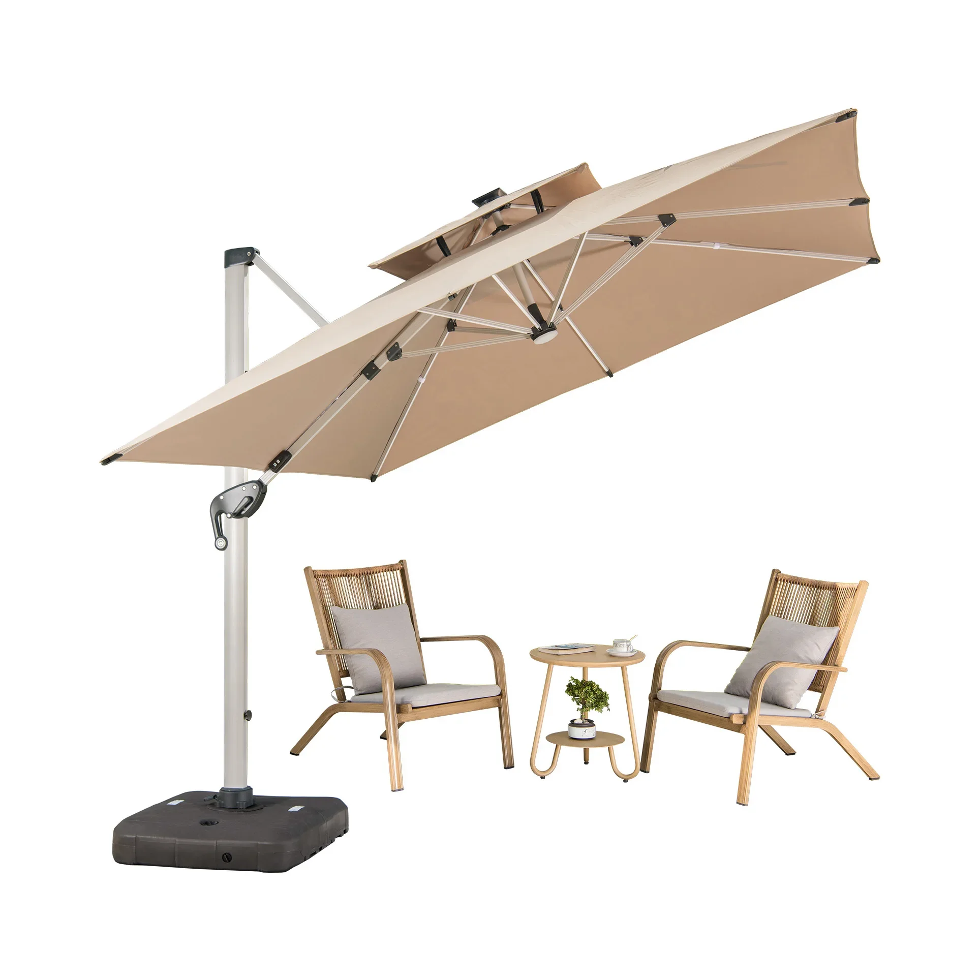 

y Factory Direct Sales in Stock luxury UV Resistant Sun Umbrella Leisure outdoor umbrella parasol