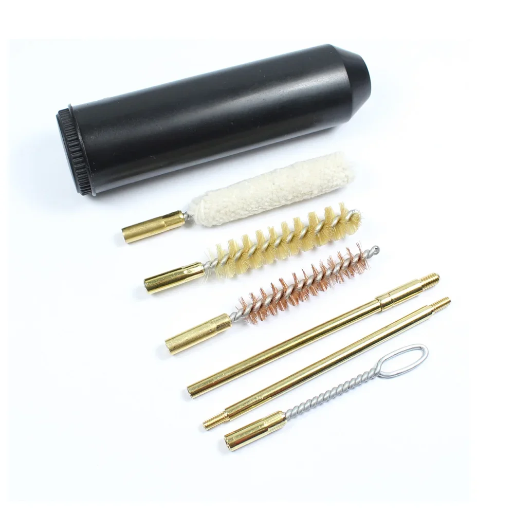 7pcs set Pistols cal.38/357/9mm Gun Cleaning Kit Rod Brush Professional gun cleaning tool