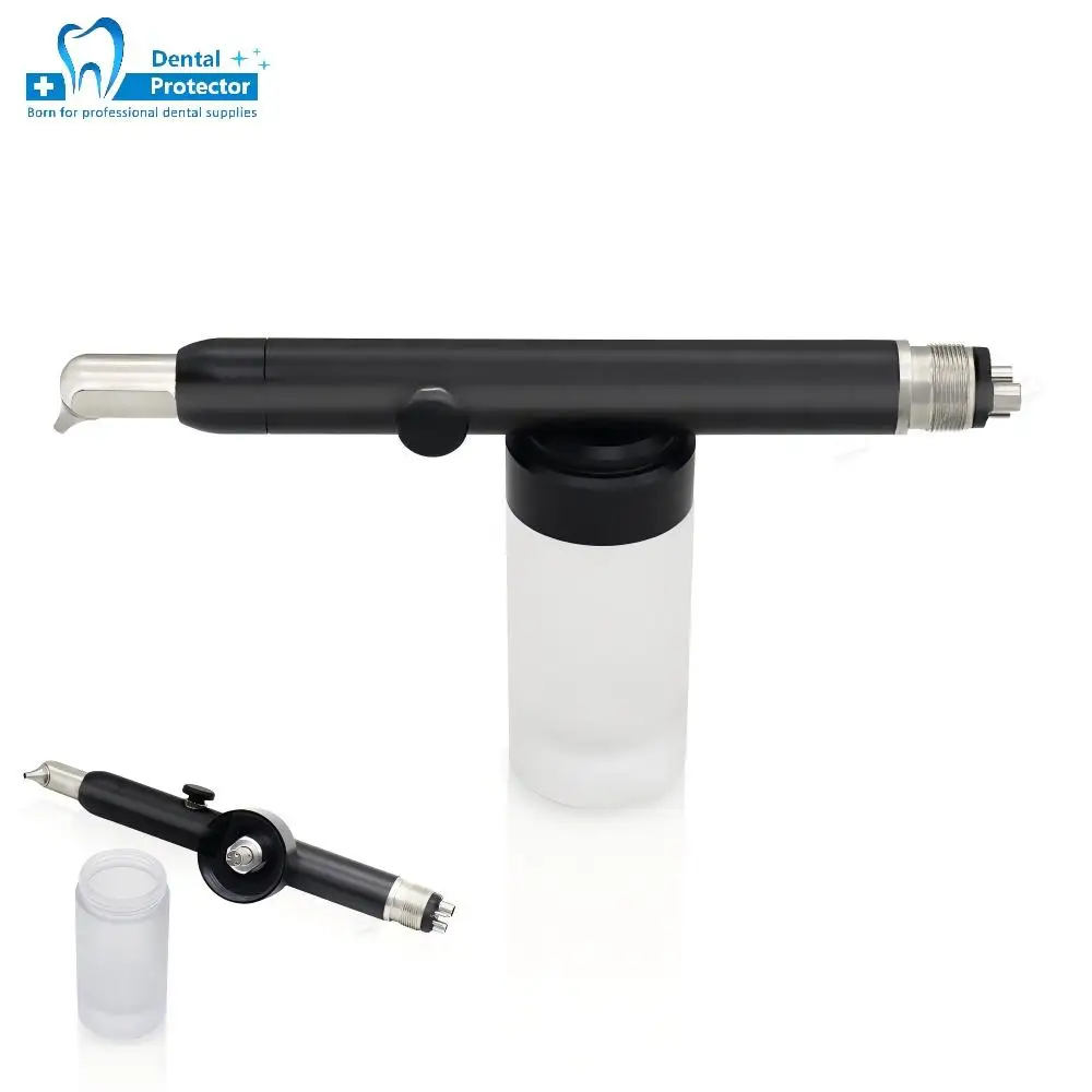 

Dental Sandblasting Gun Air Abrasion Polisher Orthodontic Bracket Cleaner 2/4 Hole