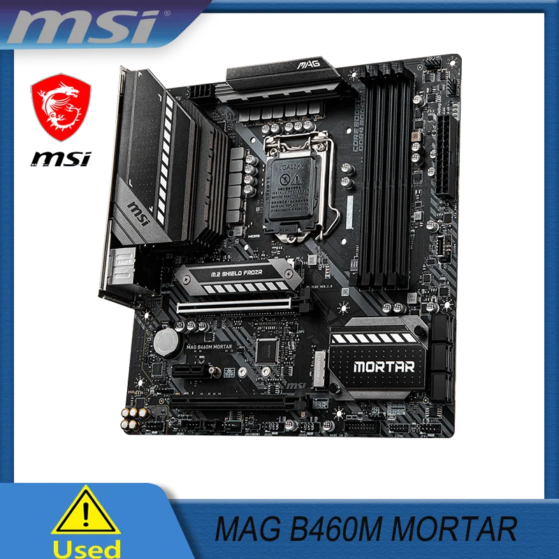 

MSI MAG B460M MORTAR Motherboard 128GB LGA 1200 DDR4 Micro ATX Mainboard