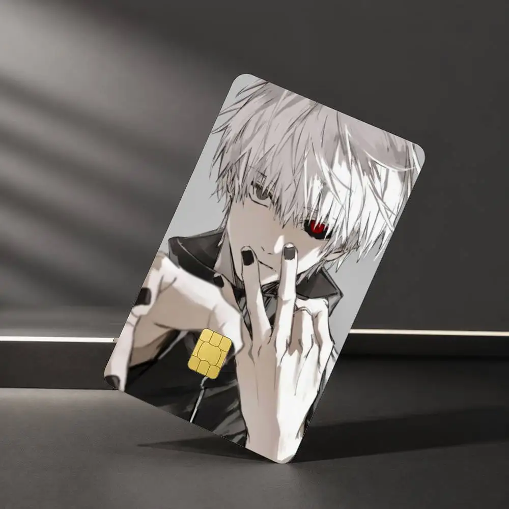 A-Anime Tokyo Ghoul Ken Kaneki Sticker Film Tape Skin for Credit Card Debit Card Waterproof Stickers