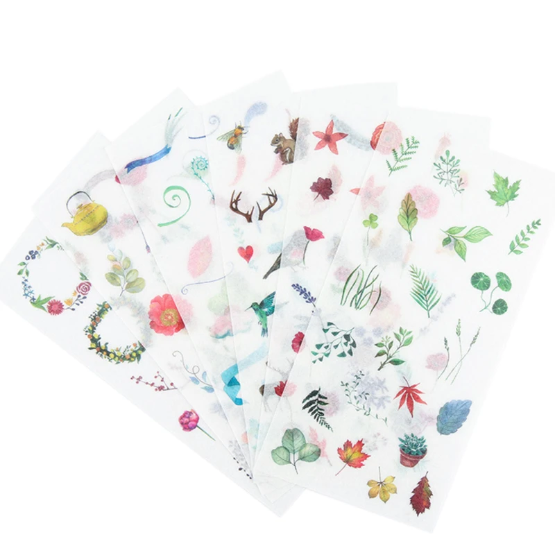 6pcs/lot Creative decorative Sticker DIY Mini Sticker Phone Hand Account Diary Decoration Office And School Suppliers