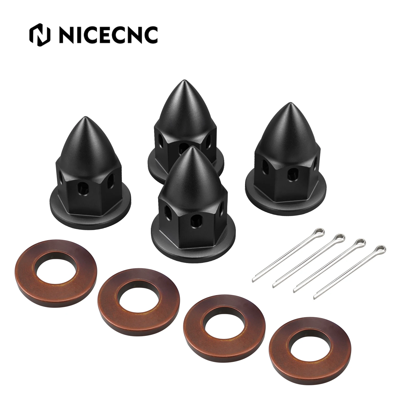 

4Pcs For CAN AM X3 Front Rear Hub Castle Nut Kit For Can-Am Maverick X3 Turbo Max Trail Sport Defender Commander 800R UTV Parts