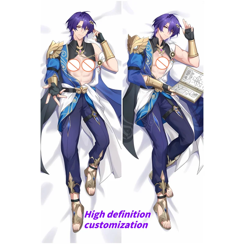 

Dakimakura Anime Honkai: Star Rail Dr. Ratio Double-sided Print Of Life-size Body Pillowcase Gifts Can be Customized