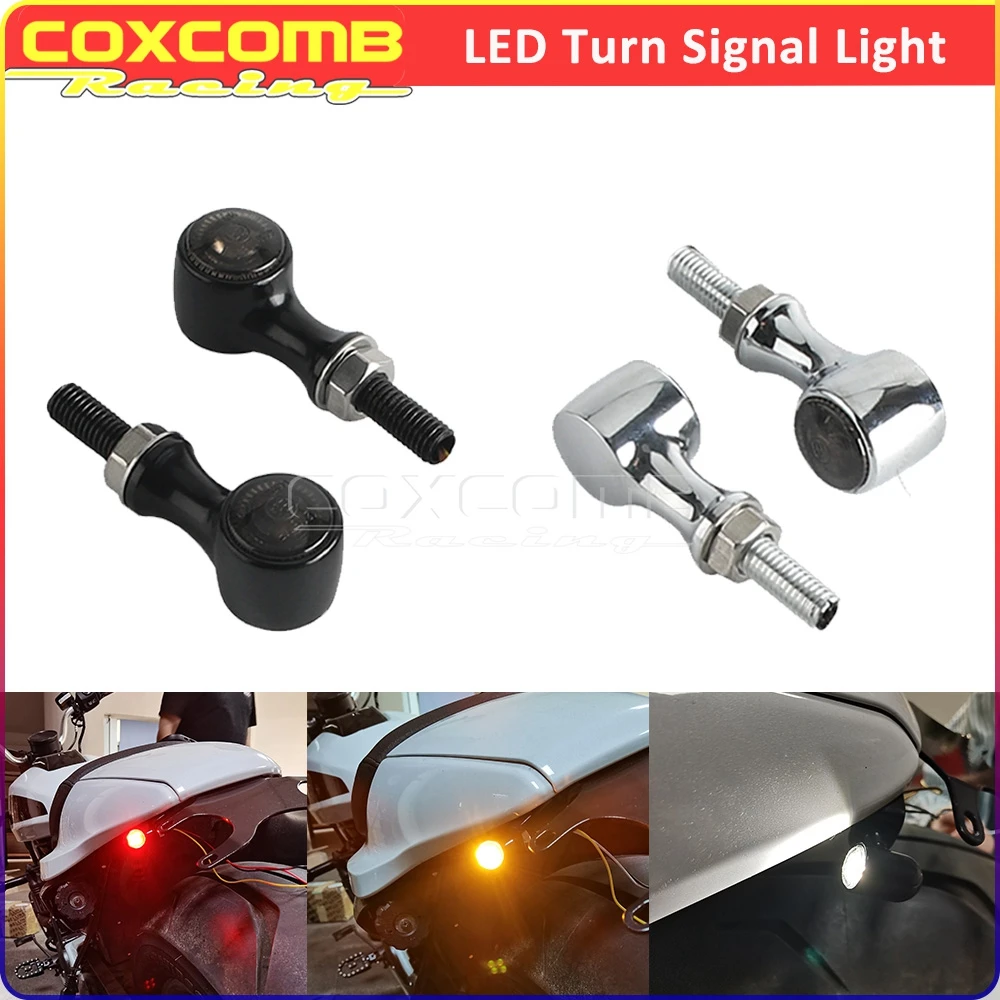 Mini señal de giro LED, luces de freno traseras, indicador de dirección, lámpara intermitente para Harley Dyna Sportster Touring Cruiser