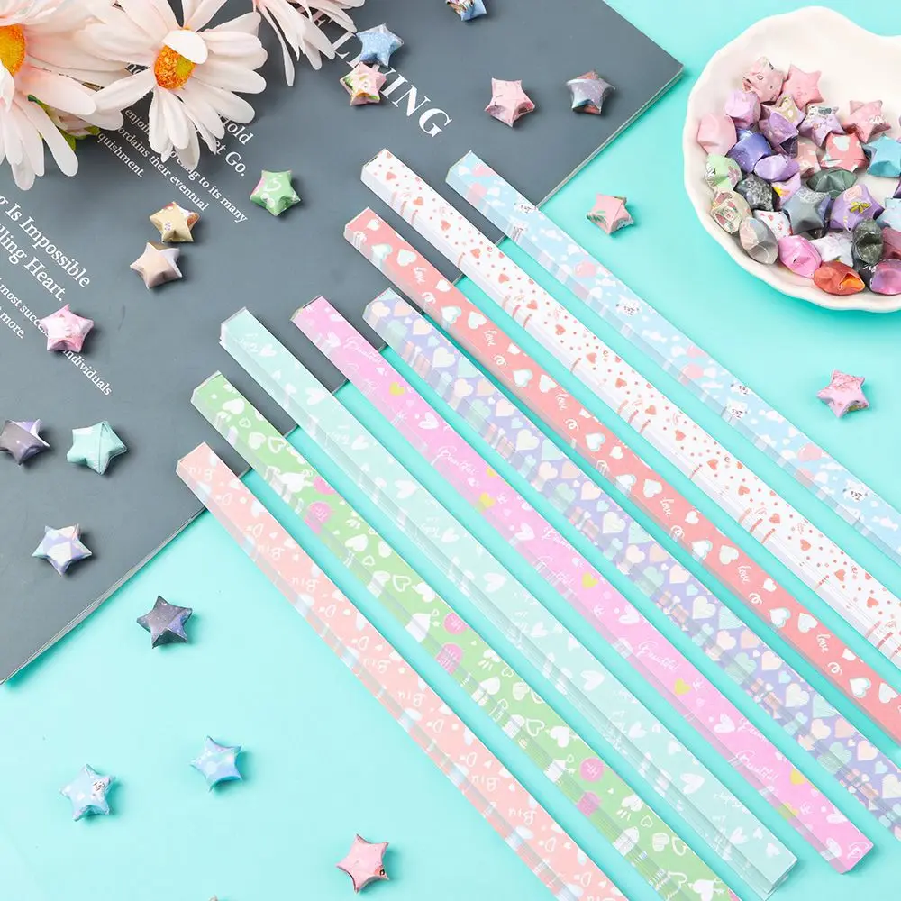 Lucky Star Simple Pattern Origami Arts Crafting Outer Space DIY Origami Origami Paper Sky Stars Paper Star Origami Paper Strip