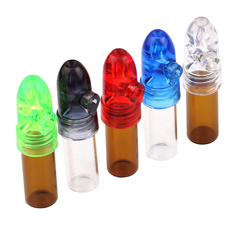

2PCS Funny Spice Glass Bottle Dispenser with Leak-Proof Caps 53/68/83mm Storage Organization Jar