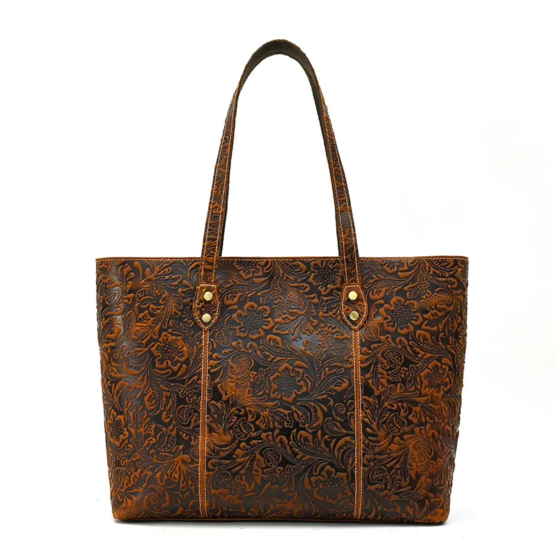 Genuine Leather Business Tote Bag for Women Big Handbag For Makeup Bag Combined Bag Male Women Shoulder Bag Luxury Tote Bags