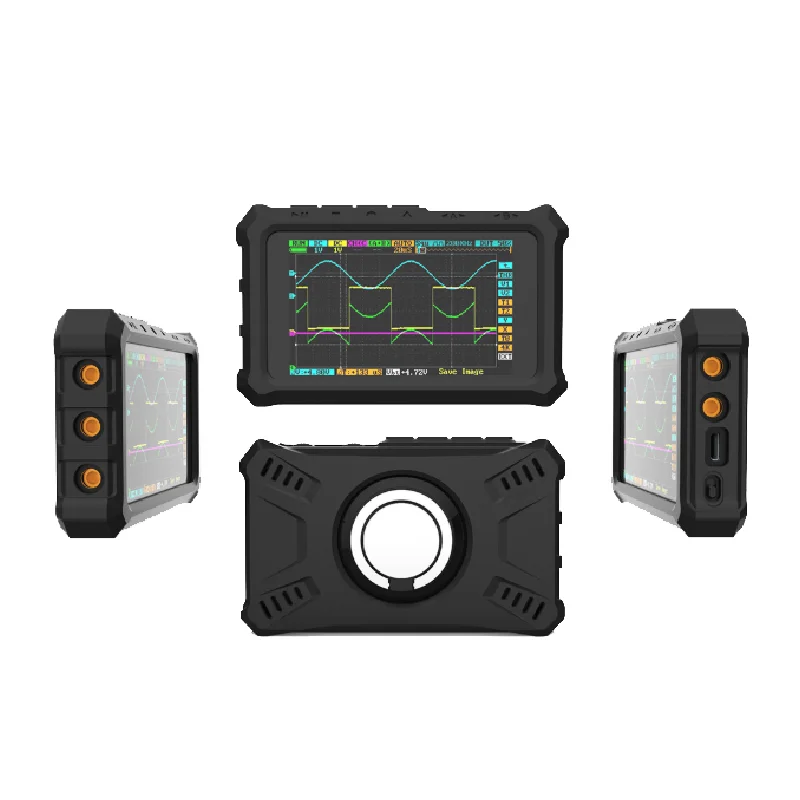 Mini Pocket Digital Oscilloscope 100 MS/S 4 Channel USB High Precision Oscilloscope Multimeter LCD Display Case