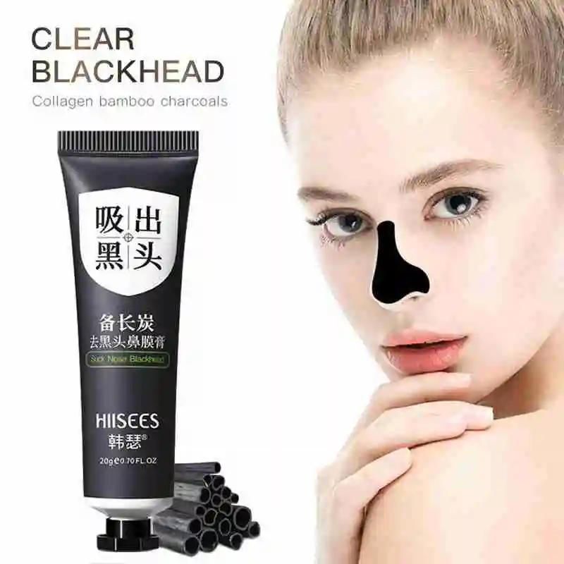 Blackhead Peel Off Mask Gentle Charcoal Gel For Nose And Face, Unclogs Pores Removes Blackheads Controls Acne Smooths Skin