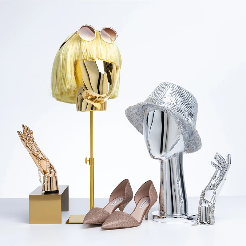 Premium Head Display Form for Hats Jewelry Showcase Wig Stand Mannequin Head Model Clothing Store Window Decoration Model