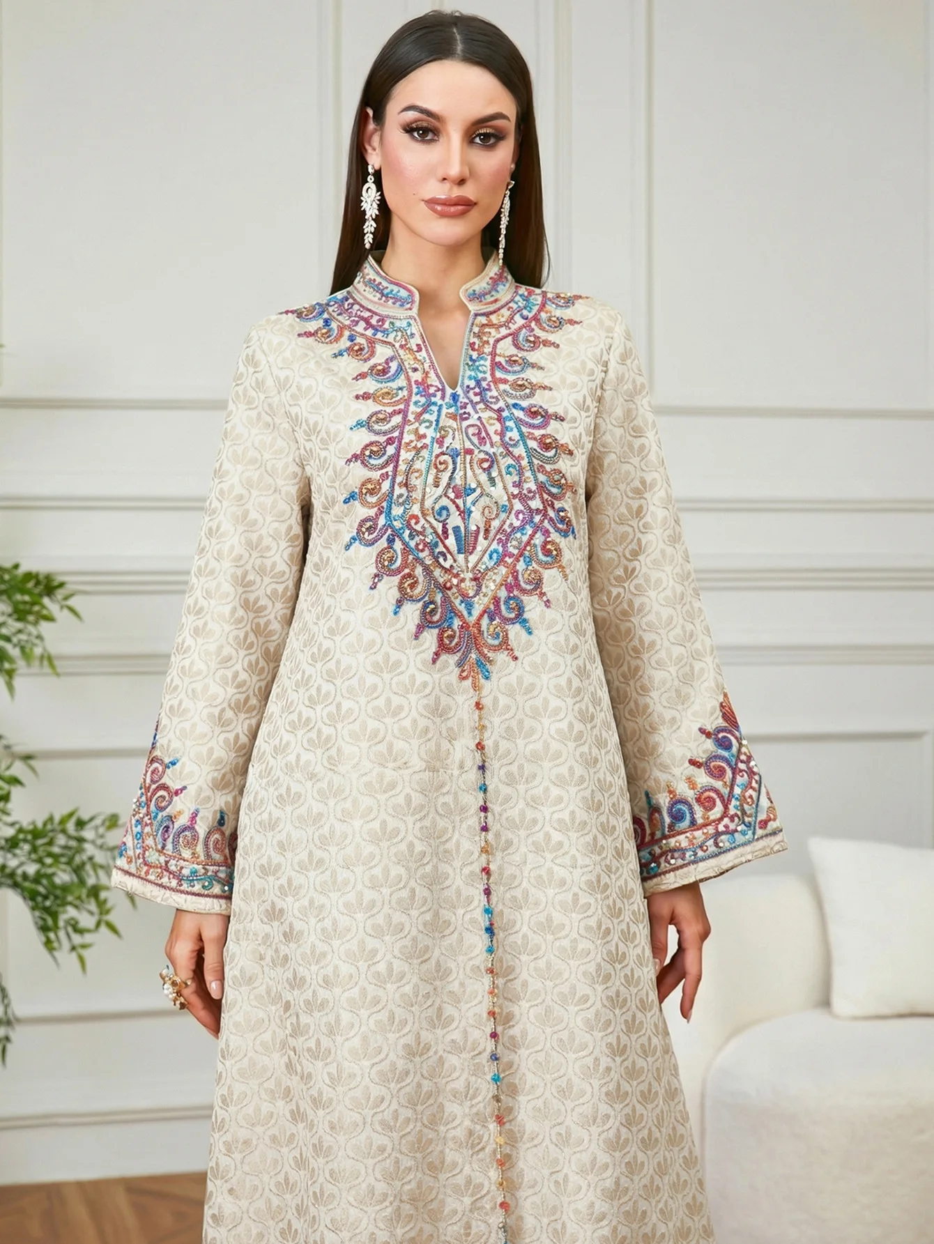 Morocco Abaya Ladies Ethnic Tu - Embroidery Kebaya review and price