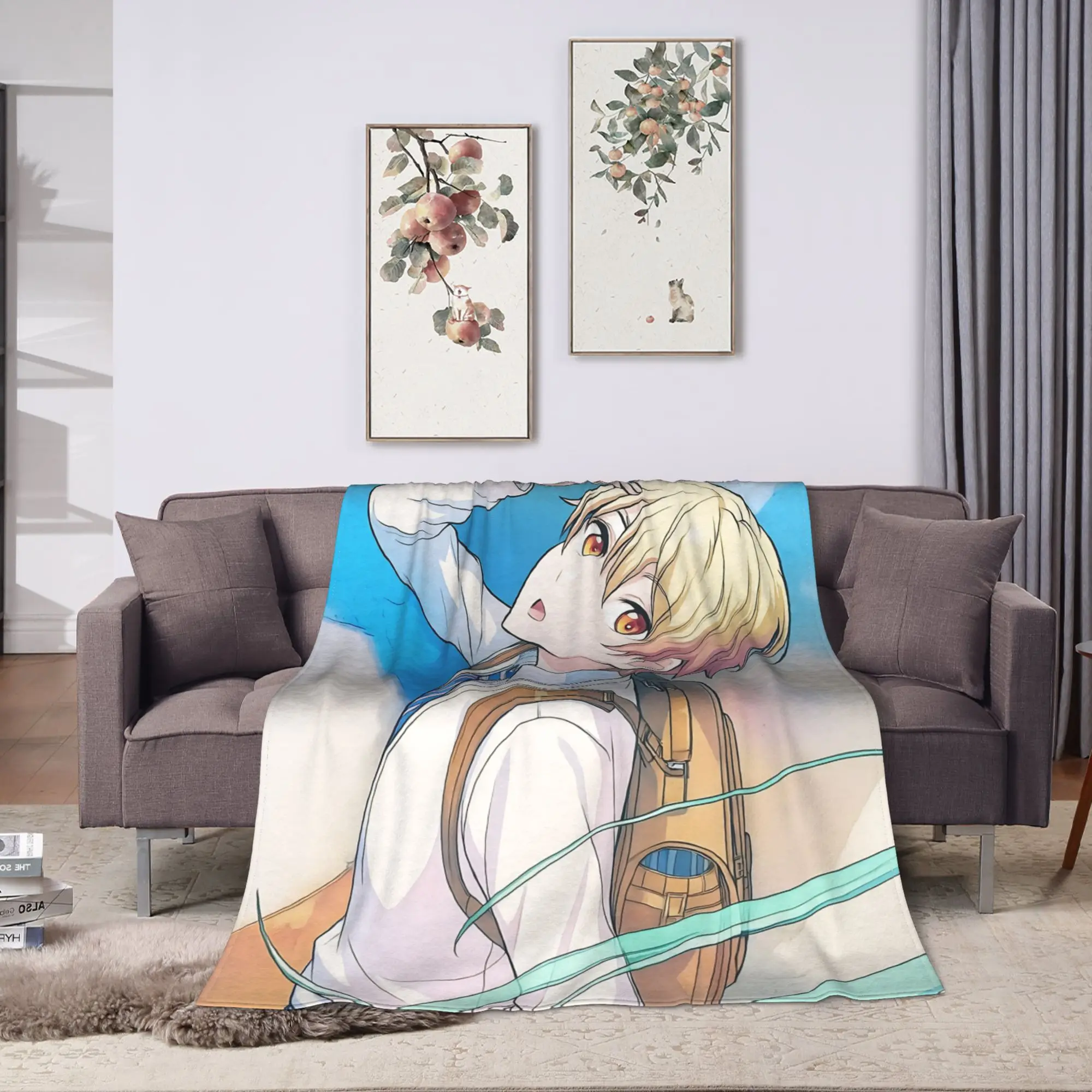 Tsukasa Tenma Blankets  Super Soft Novelty Plush Bedding Throws For Boy Girl Bedroom Flannel Bedspread Bed Cover