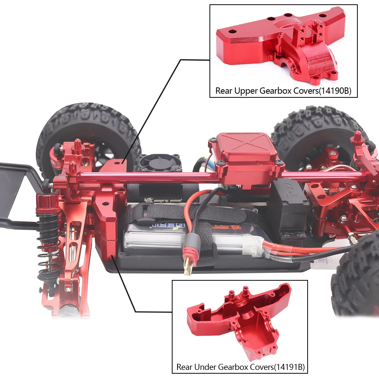 MJX 14210 14209 H14BM Zestaw metalowych wahaczy zawieszenia Wieża amortyzatora Zestaw zespołu układu kierowniczego Hyper Go RC Części do modernizacji