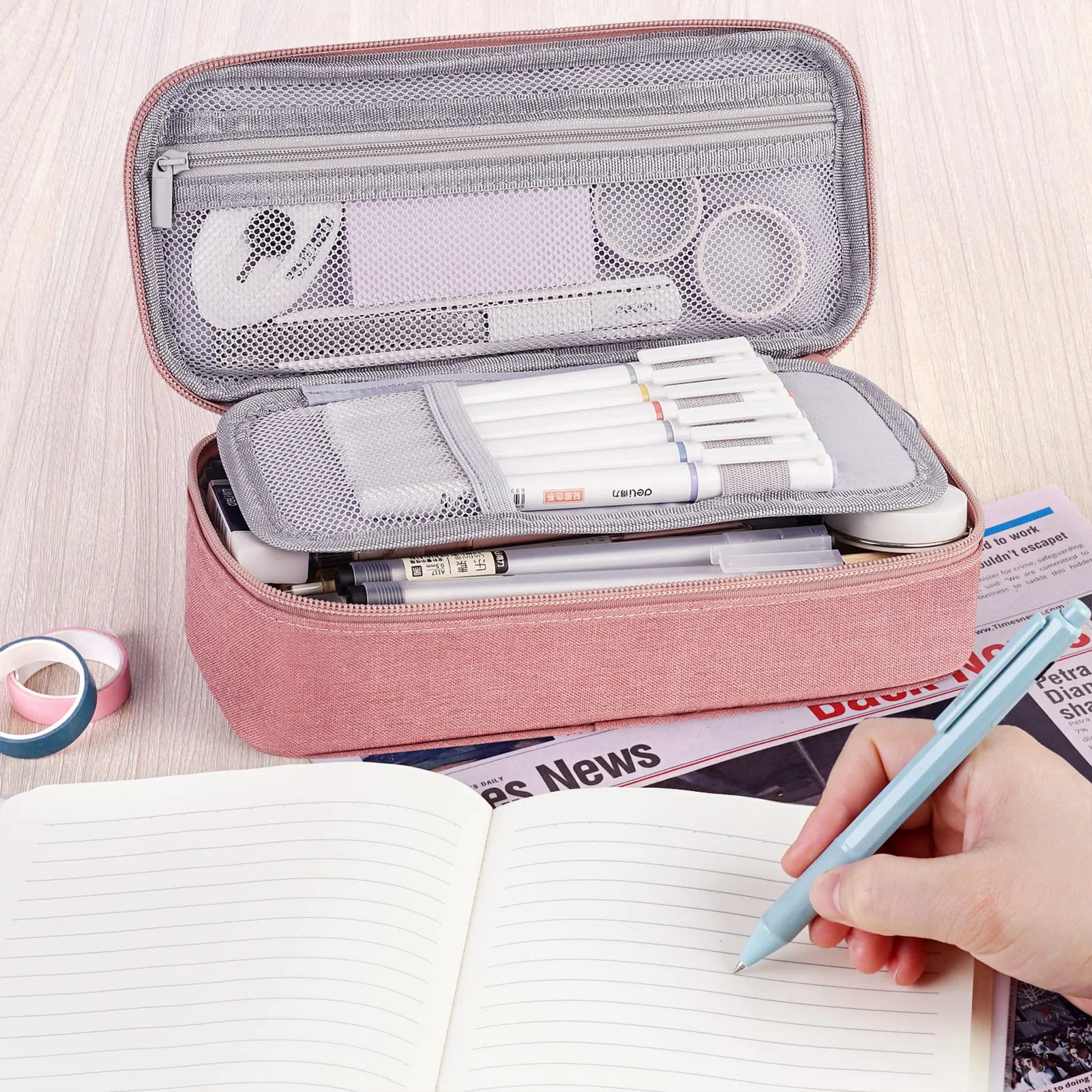 

Aesthetic Pencil Case Organizer Easy to Clean Strong and Durable Business Travel Bag Suitable for Artists and Designers Gifts