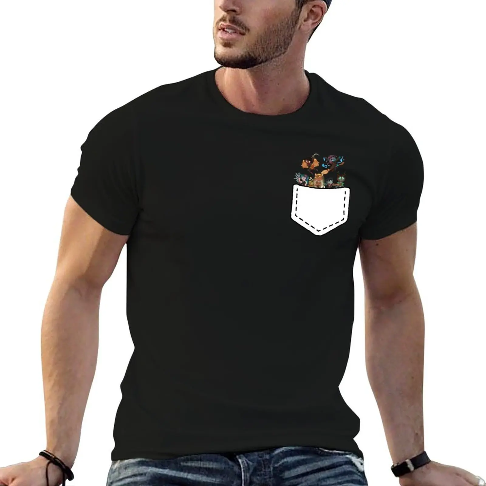 Pocket pirates T-Shirt blacks graphic shirts men t shirt