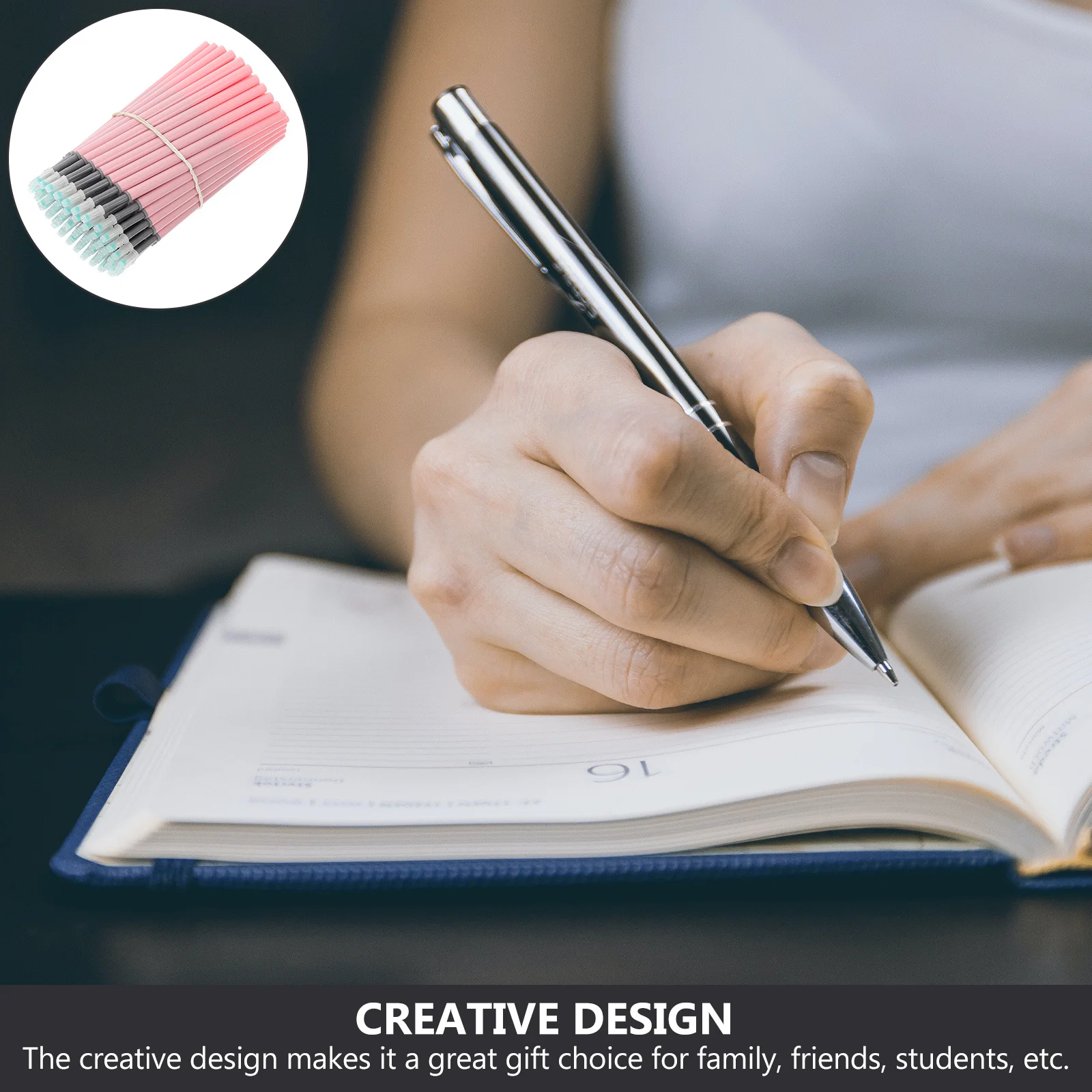 100Pcs Smooth Writing Gel Pen Refills Neutral Ink Fast Dry Portable for School Use Pen Refills Refill Replacements