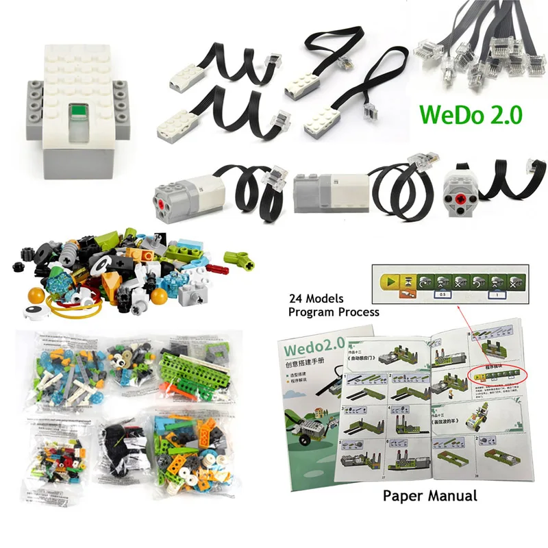 

NEW WEDO 2.0 Bricks PF Parts MEDIUM MOTOR Tilt Motion Sensors Building Blocks fit for Classic Robotics 45300 Children Toys Gifts