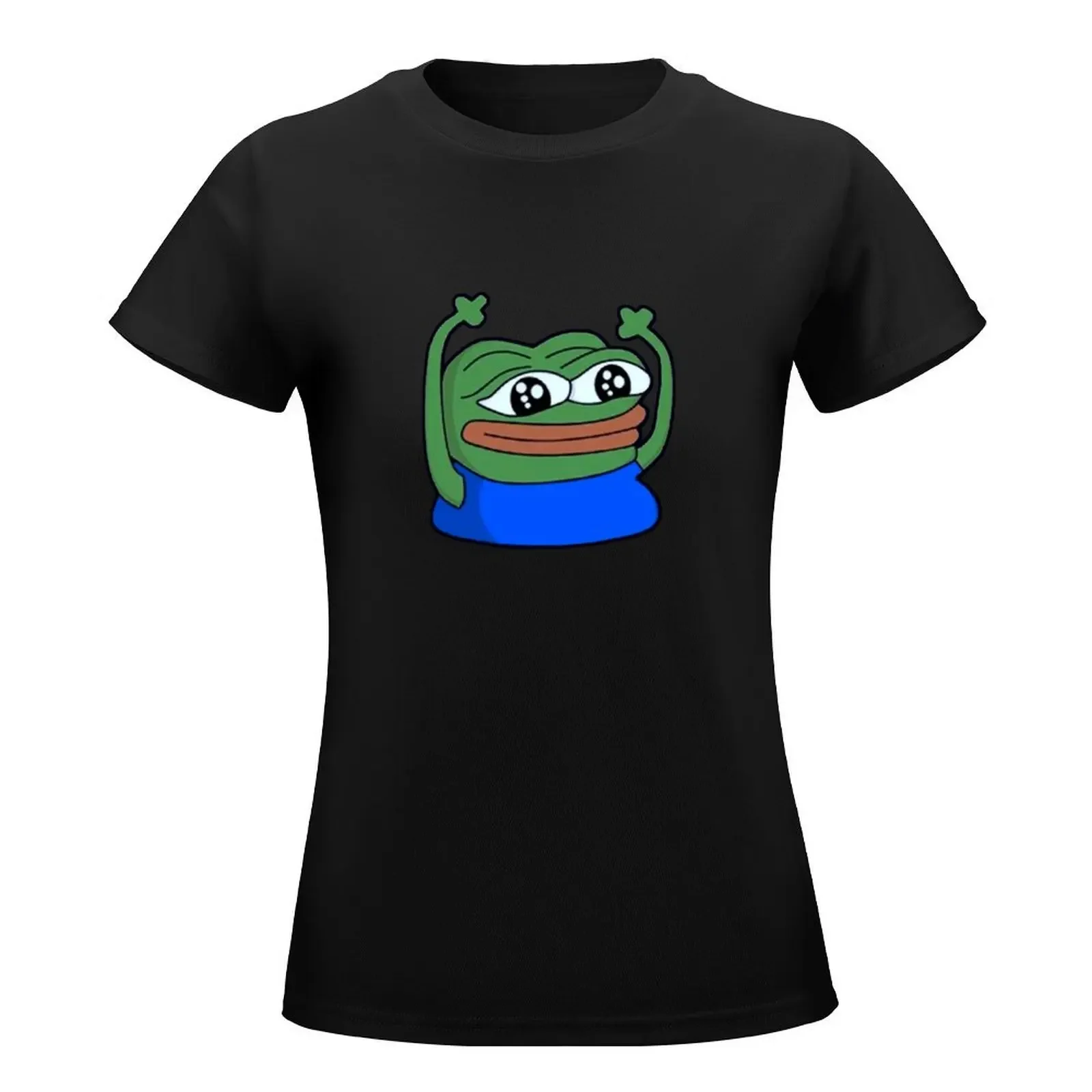 Pepe Meme - Peepo Happy T-Shirt Sommer Top Sommer Tops übergroße Sommer Damen bekleidung