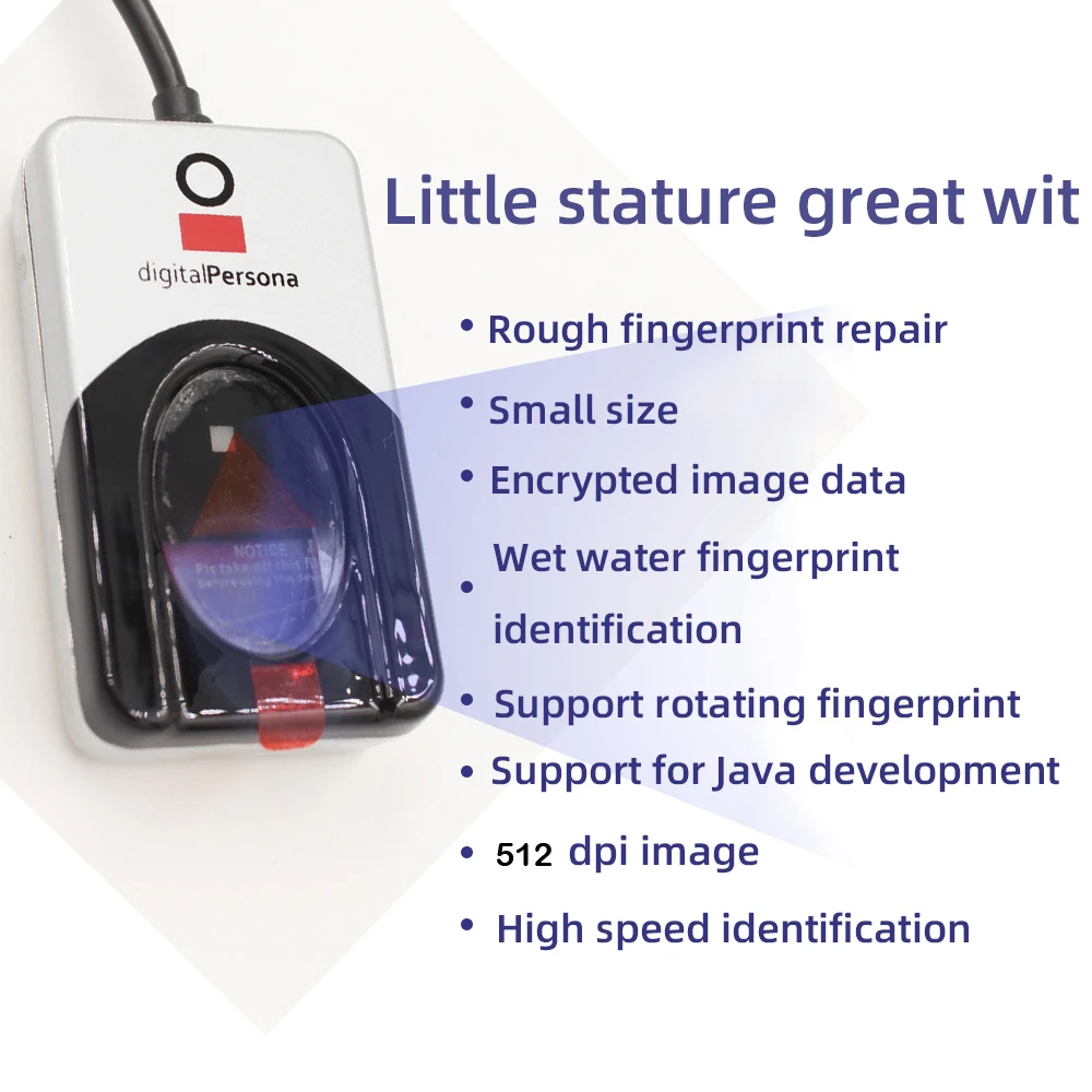 Digital Personal Biometric Scanner Finger Reader URU4500 Windows Linux Android Free SDK Optical Fingerprint Sensor U.are.U 4500