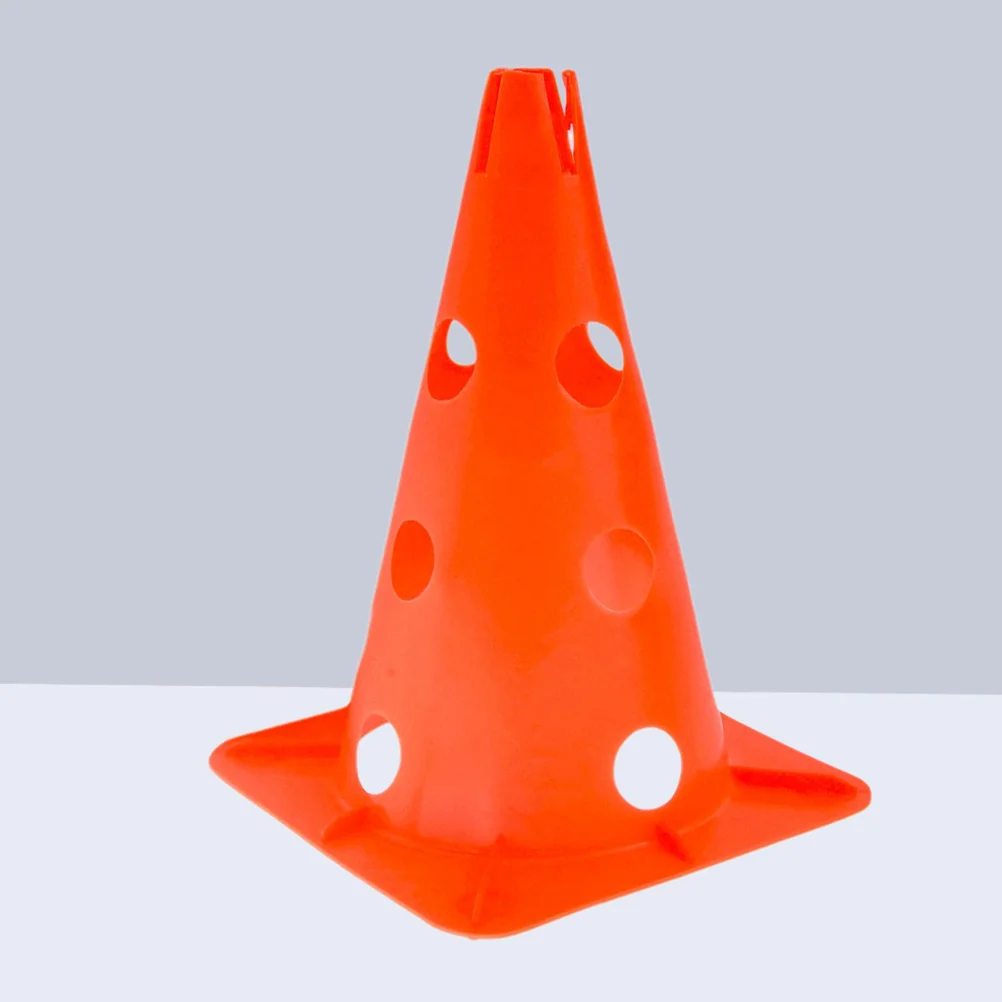 

5pcs 30CM Marker Cones Collapsible Slotted Cones Hollow Out Sign Barrel Skating Flat Flower Post Logo Cone Windproof Football Ob