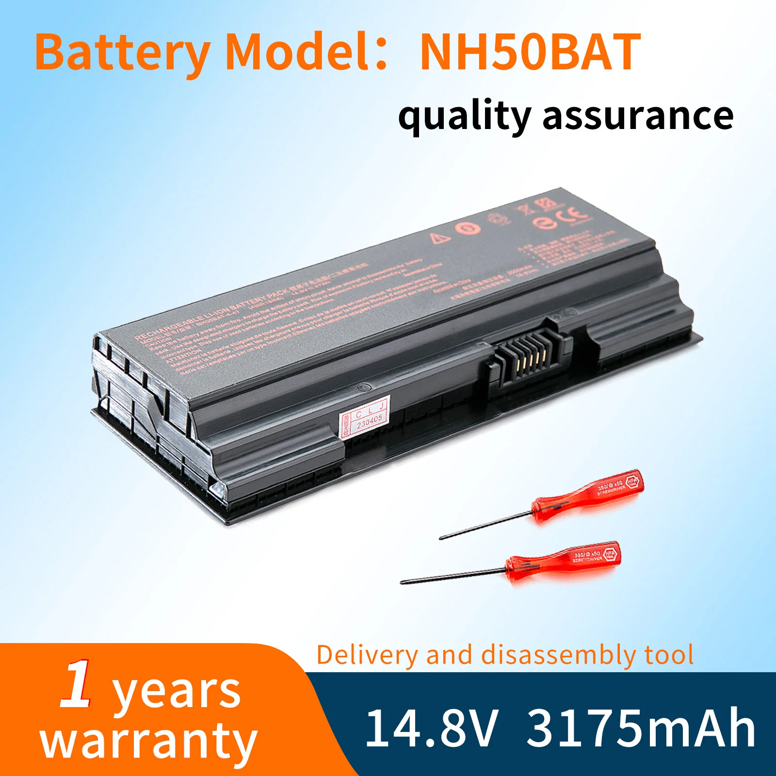 BVBH NH50BAT-4 Battery for Clevo NH70RAQ NH55EDQ NH50RA NH55RCQ NH58RDQ NH70RHQ NH58RCQ For machenike T58 For Sager NP6875