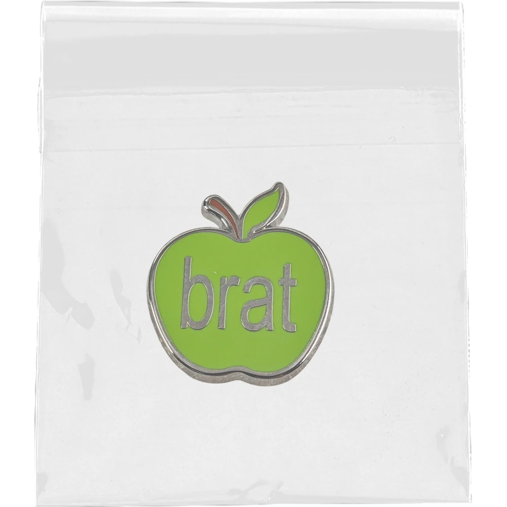 Charli XCX Brat Emaille-Pins Niedliche Grüne Apfel-Broschen Indie-Pop-Musikalbum-Logo-Abzeichen Kleidung Rucksack Anstecknadel Fangeschenk – Detail 12