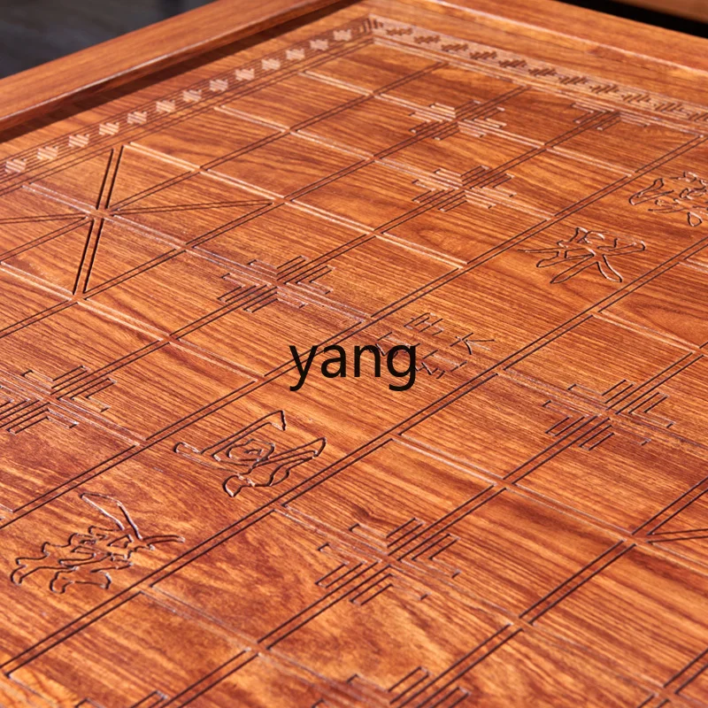 YJQ mahogany Go table Solid wood rosewood small square table and chair combination chessboard tea table