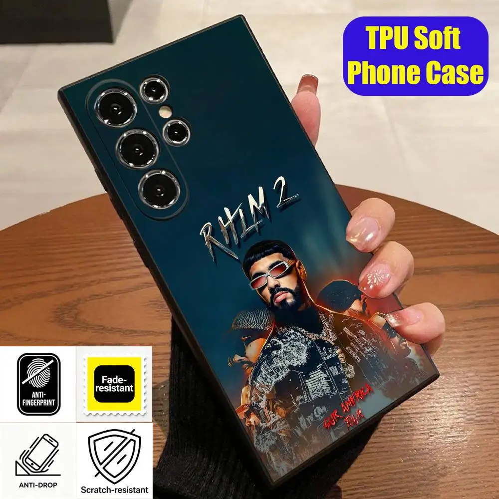 For A-Anuel AA R-RHLM 2 Phone Case Samsung S23,S24,S26,S25,S22,S30,S21,Ultra,Plus,Fe,Lite Custom Soft Cover