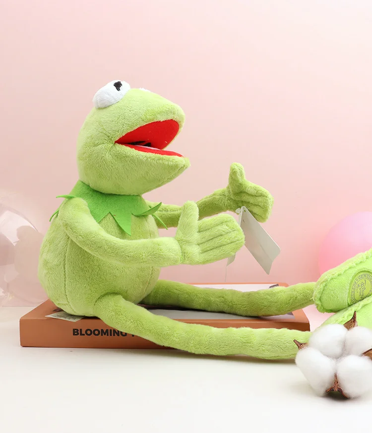 Cartoon Kermit The Frog Plush Toys Adjustable Cute Anime Things Stuffed Animals Dolls Kawaii Decor Children Birthday Xmas Gifts