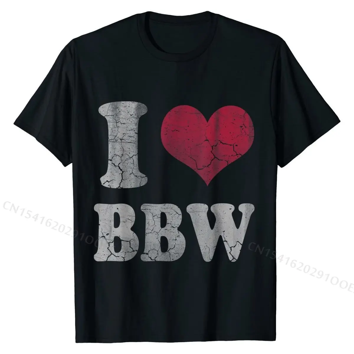 I Heart BBW T-Shirt Big Beautiful Women Shirt Cotton T Shirt Custom Cute Street Top T-shirts