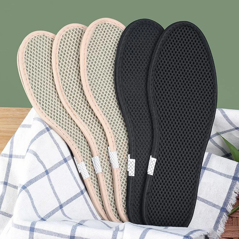 

Bamboo Charcoal Sweat Absorption and Odor Prevention Insole, Summer Thickened Breathable and Shock-absorbing Sports Insole