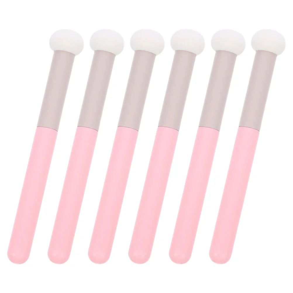 

6 Pcs Mushroom Head Concealer Brush Cosmetics Sponge Makeup Lipstick Cleaner Powder Puff Blush Applicators Wet and Dry Miss