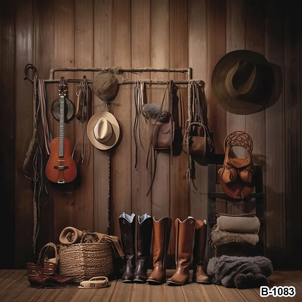 منزل خشبي ريفي خلفية الحظيرة لفتاة ، راية راعية البقر ، ديكور الحفلة الوردية ، حفلة عيد ميلاد ، استحمام الطفل