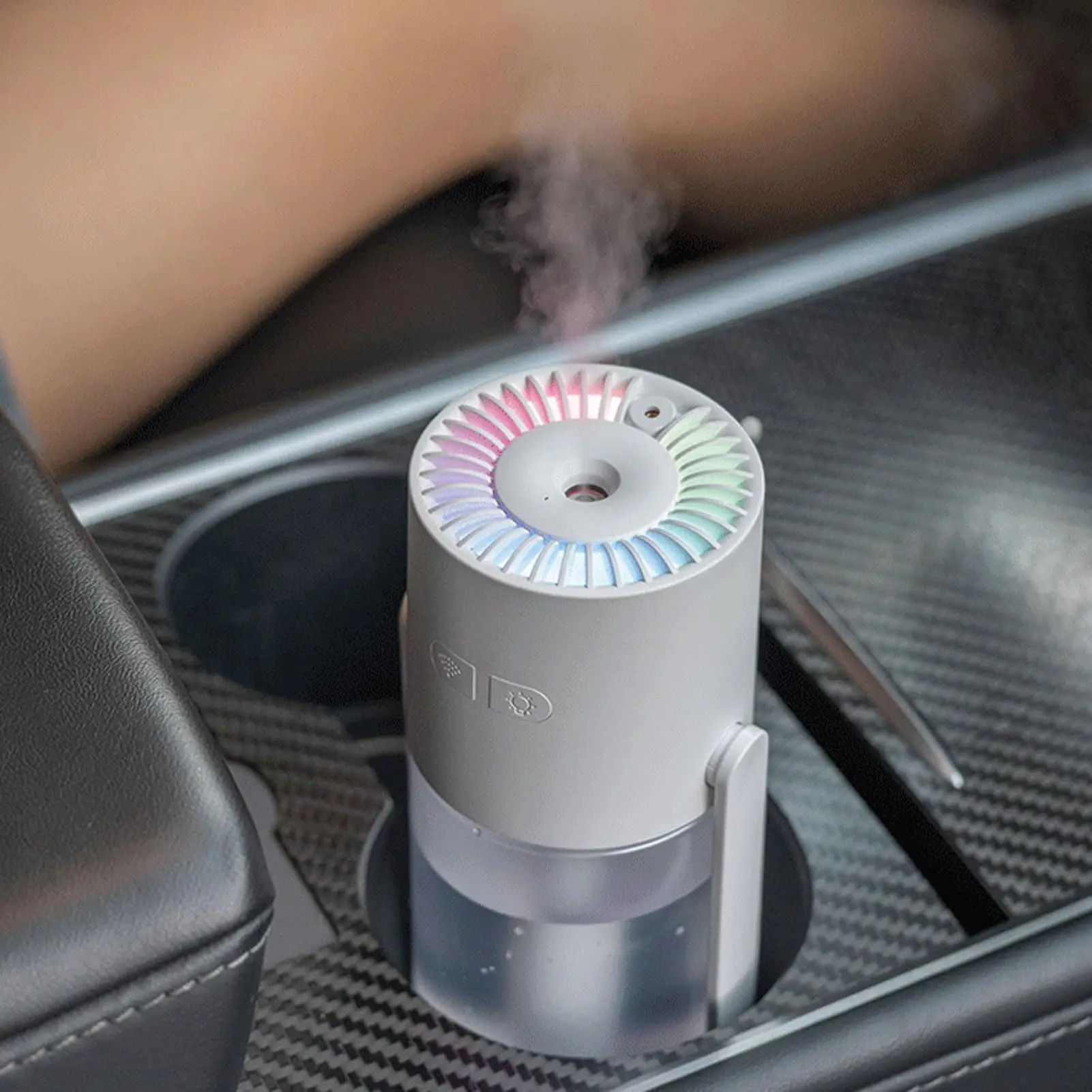 

USB-увлажнитель воздуха Starry Sky Cool Mist - 360 ° Поворотный, компактный персональный увлажнитель воздуха для автомобиля, дома, спальни и гостиной