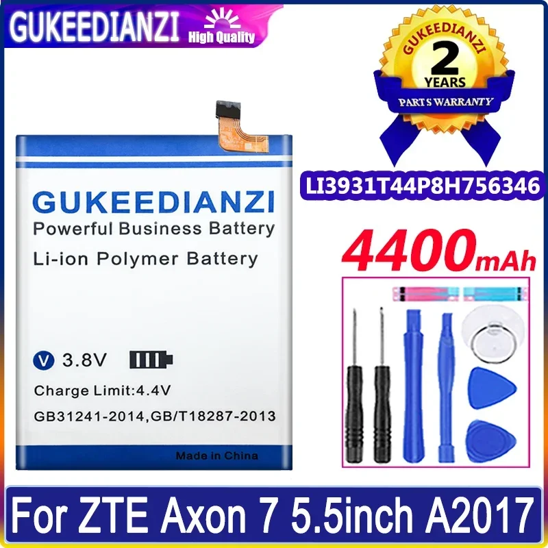 

Высококачественный аккумулятор 4400 мАч Li3933T44P6h756346 для ZTE Axon 7/7S A2017 A2017G A2017U A2018 фото + Инструменты