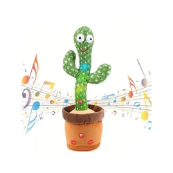 1pc-Dancing Talking Cactus Toys for Baby Boys and Girls, Singing Mimicking Recording Repeating What You Say Voice Changer