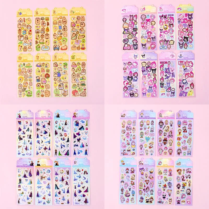 50pcs/lot Disney Princess Laser Stickers Creative Sanrio Scrapbooking DIY Decorative Stationery Sticker Album Stick Label