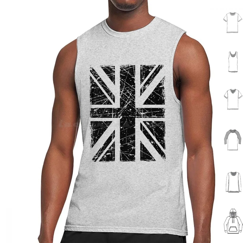 Union Jack , British Flag Tank Tops Print Cotton Uk Britain British United Kingdom England Wales Ireland Scotland Union