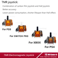 50 uds/100 Uds TMR Joystick electromagnético para controlador PS5 módulo de Sensor basculante de palo analógico 3D para PS4 para Xbox Series X/S